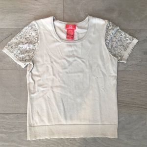Oscar de la Renta Tops - Ivory shirt with lace Oscar de la Renta Tops - Ivory shirt with lace
